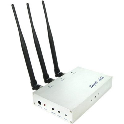 White Remote Control Cellular Phone Signal Jammer